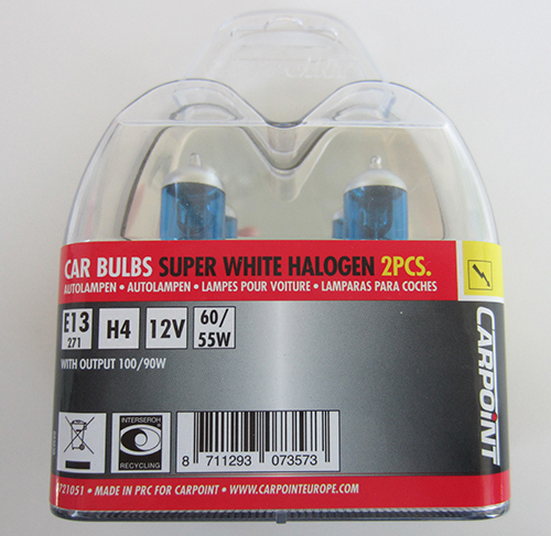 CARPOINT / CARPOINT halogen super white H4